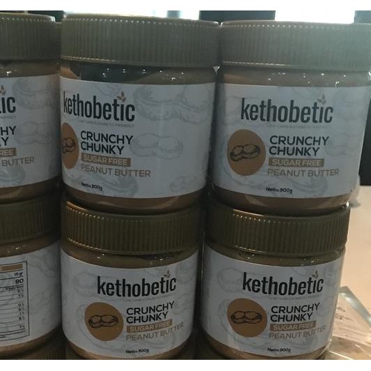 

Ketobetic Crunchy Chunky Peanut Butter Selai Kacang untuk Diet Keto