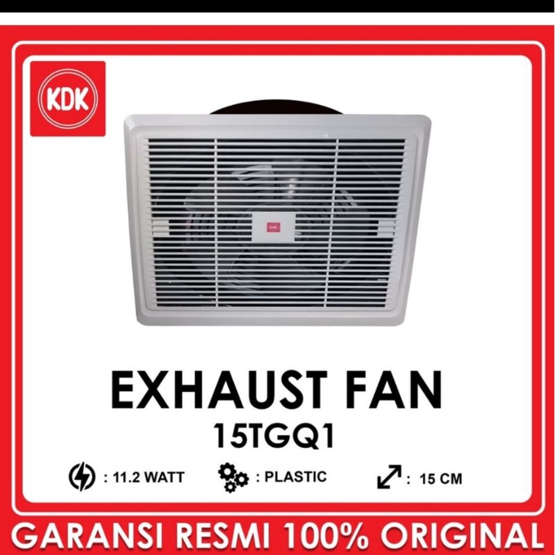 KDK Exhaust Fan 15TGQ2 (6 INCH) Plafon Kipas Angin / LOW WATT / 6 inci 6inch