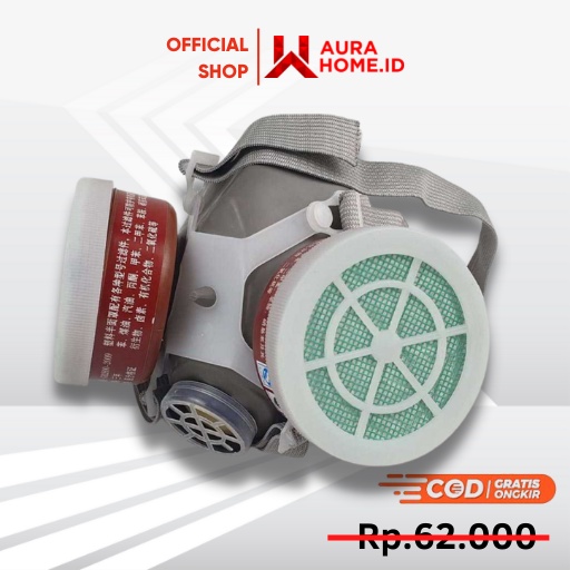 Masker Gas Respirator Industrial Mask / Masker Gas Respirator Beracun Peptisida Full Face Militer La