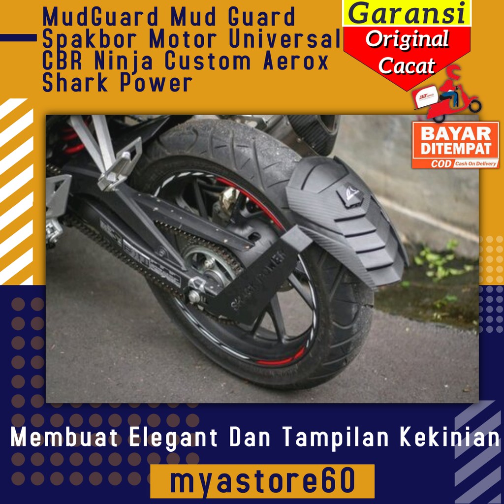 MudGuard Mud Guard Spakbor Motor Universal Shark Power