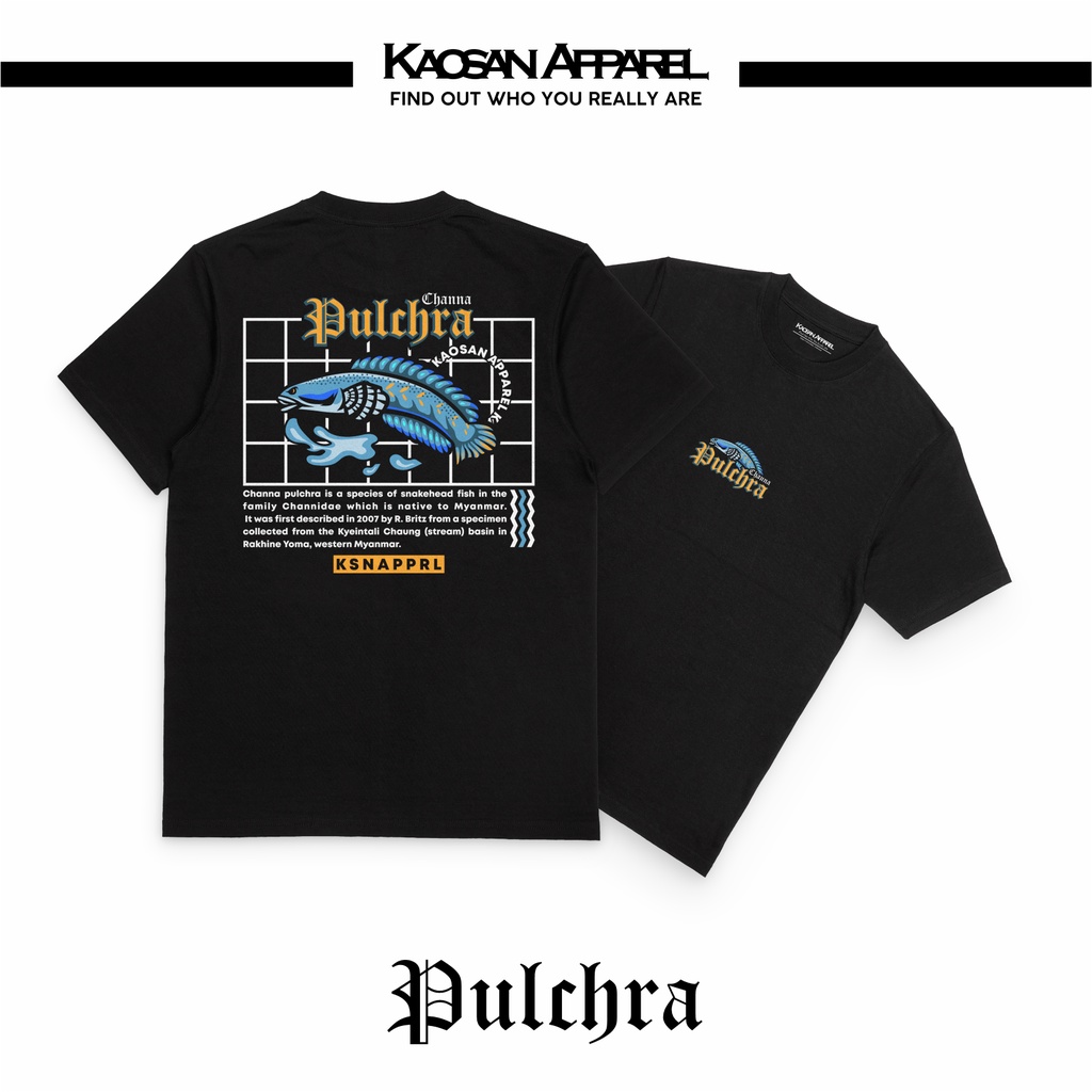 Kaos Chana "Pulchra" - Kaos Chana/Kaos Snake Head/Baju Pecinta Ikan Hias Chana/Kaos Ikan Hias/Kaos C