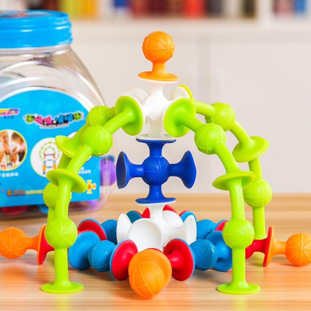 Needway Rakitan Sucker Fun Game Hadiah Anak Mainan Konstruksi Dart Toy Girl&amp;Boy Silikon Sucker Suction Cup Mainan