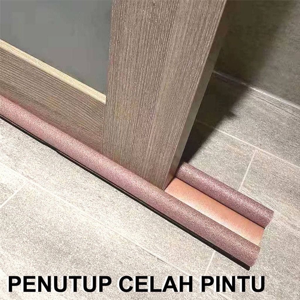 Busa penutup celah lubang bawah pintu (93cm) / pelindung celah pintu / penyekat pintu (Panjang 93cm)