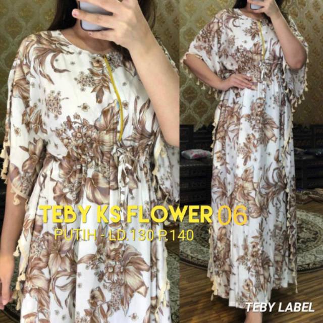 Daster Arab Teby Ks Flower 06