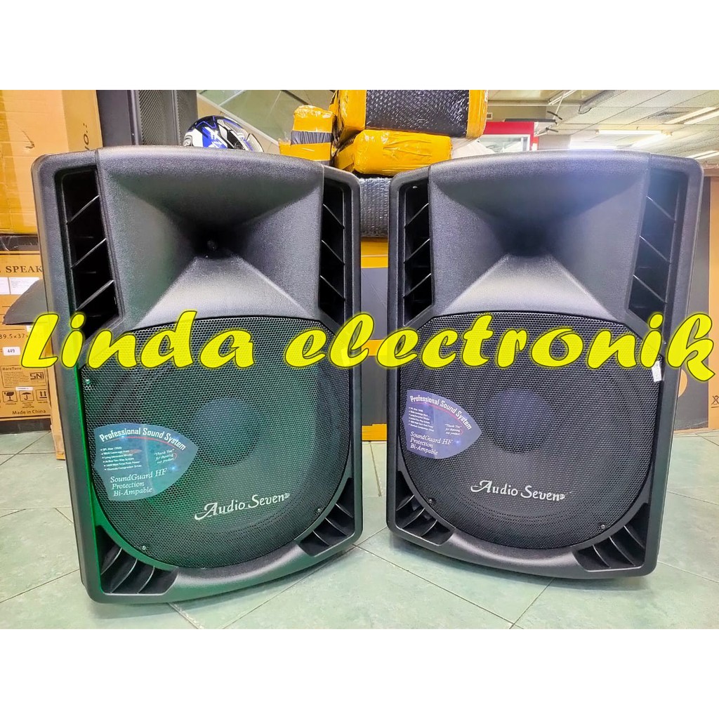 SPEAKER AKTIF AUDIO SEVEN HA500 1000watt x2 BLUTOOTH USB SD CARD FM EQ