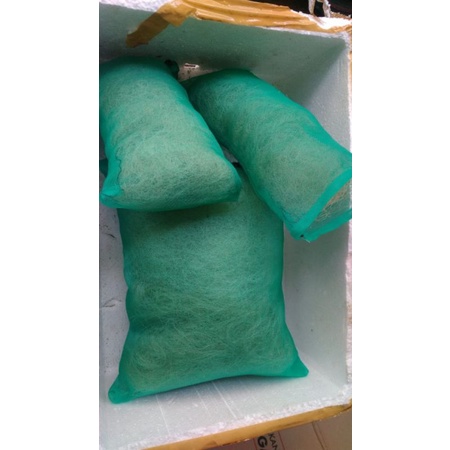 filter aquarium jaring nelayan untuk filter kolam ikan koi 15×25 cm