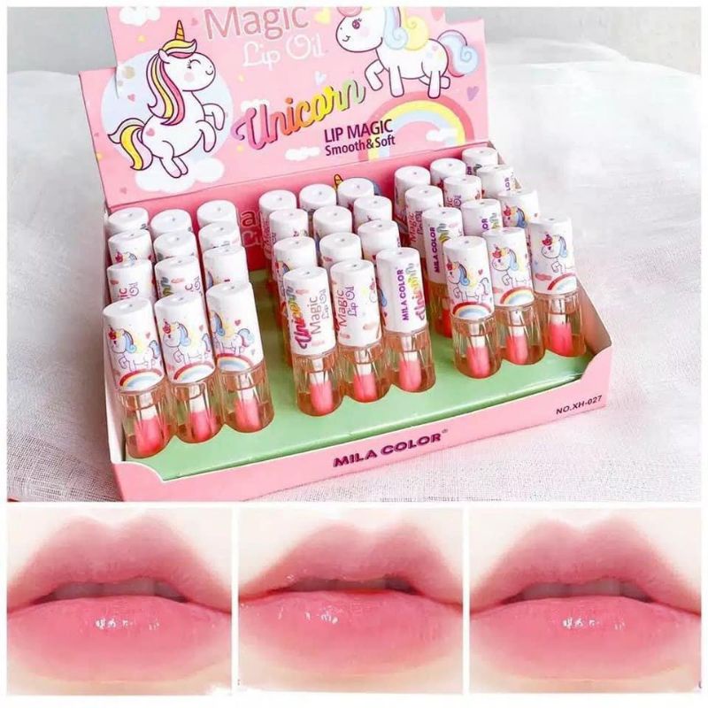 ❤G.A.SHOP❤ MILA COLOR UNICORN LIP OIL