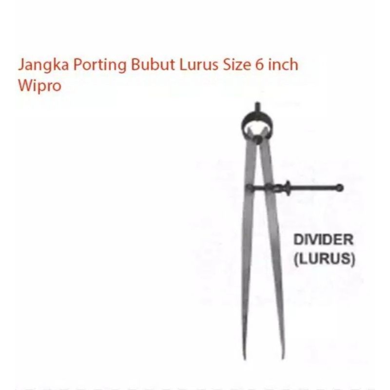 jangka bubut besi 6in lurus,bukan jangka sorong WIPRO