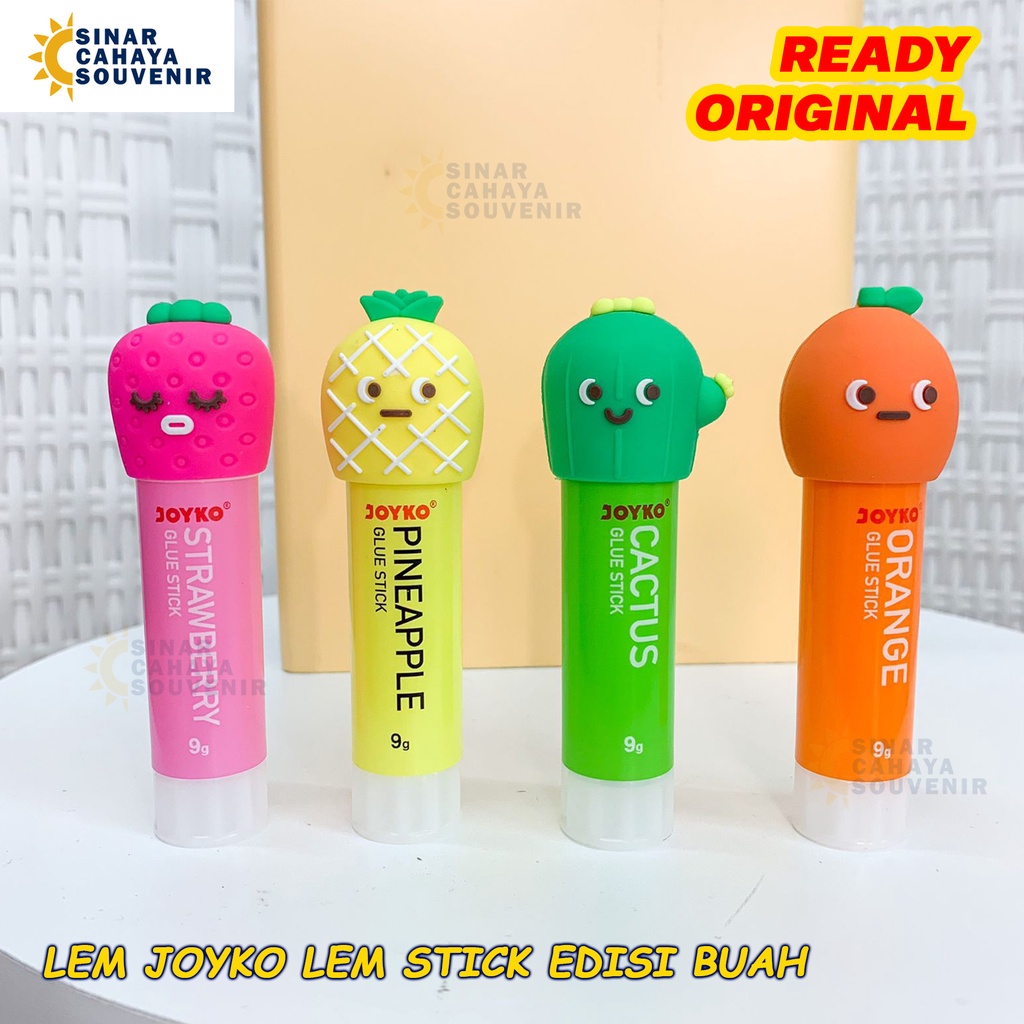 Lem Stick Joyko | Glue Stick | Lem Stick Buah | Lem Kertas ATK Lucu | Lem Batang Joyko | Stationery 