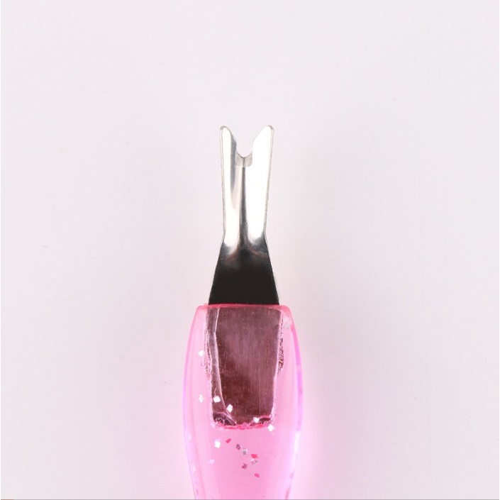 DND Pendorong Pembersih Kutikula Lidah Ular Cuticle Trimmer Nail Art Tool Pedicure Manicure