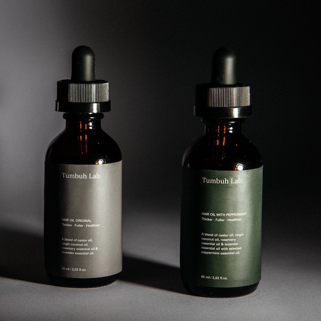 Jual Tumbuh Lab Hair Oil, Solusi Rambut Rontok, Berketombe, dan Masalah