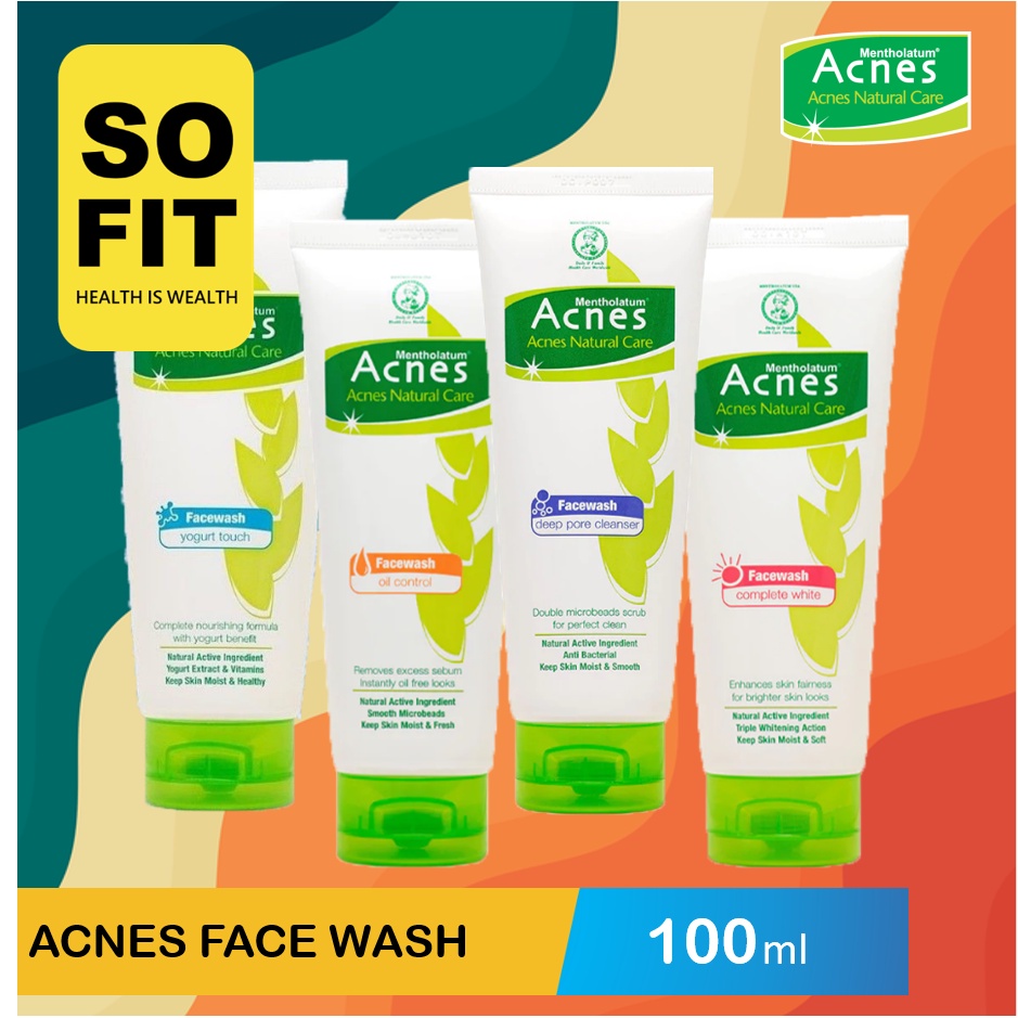 Acnes Face Wash 100ml / Acnes Sabun Cuci Muka