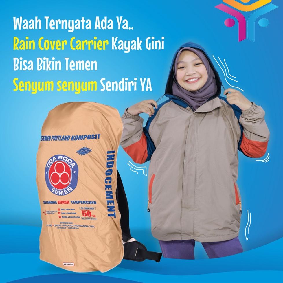 ((N-IWE_✉)) Rain Cover RTG Sarung Tas Gunung Travelling Premium Motif Unisex Pria Wanita Waterproof 