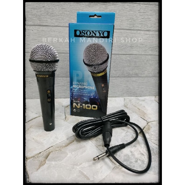 Microphone DYNAMIC Sony N-200 - Fleco F-320 Mic Kabel Karaoke Jack Colokan Besar 6.5mm