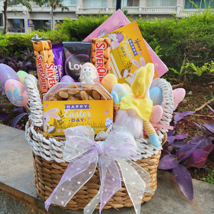 

Paket dekorasi box hampers easter bunny eggs kelinci telur paskah 75