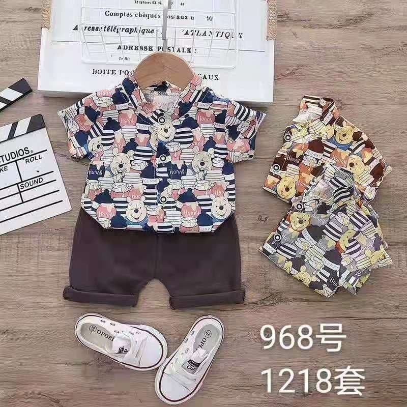 Promo !! Paket usaha baju anak paket setelan kemeja 6pcs / Setelan kemeja anak laki-laki 1-3 tahun