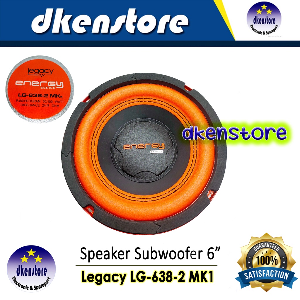 Speaker Subwoofer Legacy 6 inch LG638 -2 spiker sub 6in