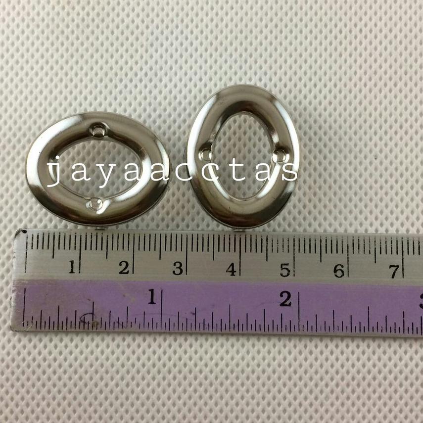

● kunci putar tas oval 2.5 cm/12 pcs murah bandung ♕