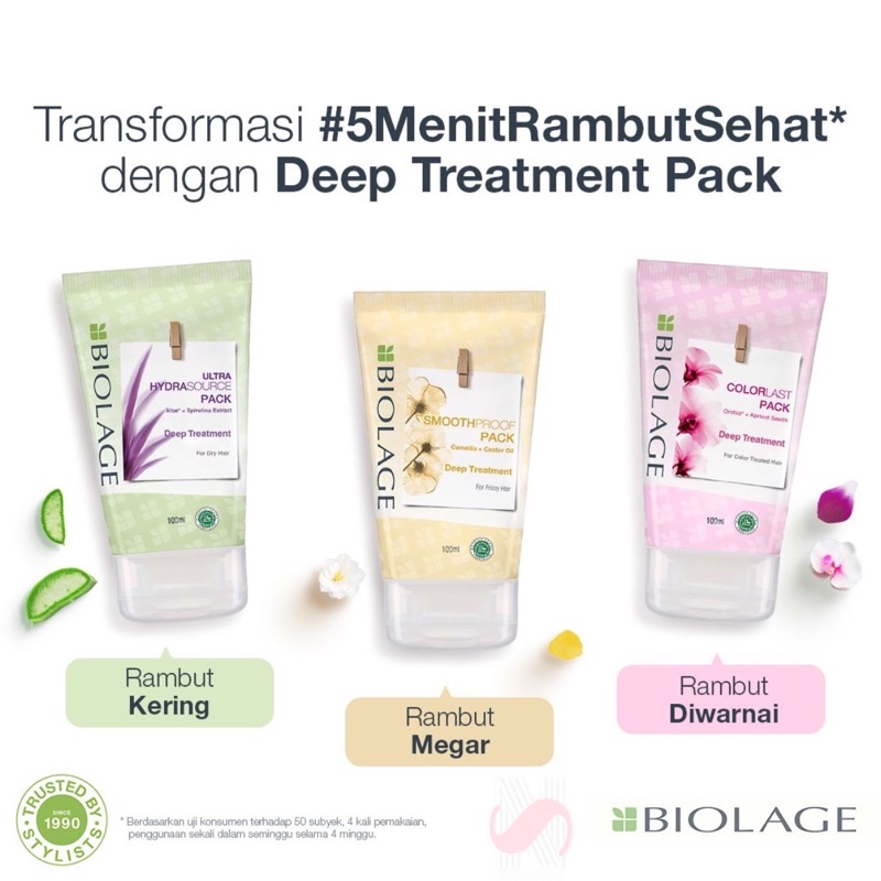 Matrix Biolage Masker Instant Deep Treatment Pack 100Ml
