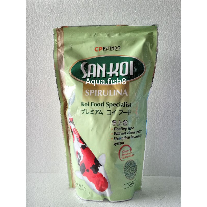 Jual San Koi 1kg Pelet Pakan Ikan Koi Sankoi Spirulina Small. | Shopee ...