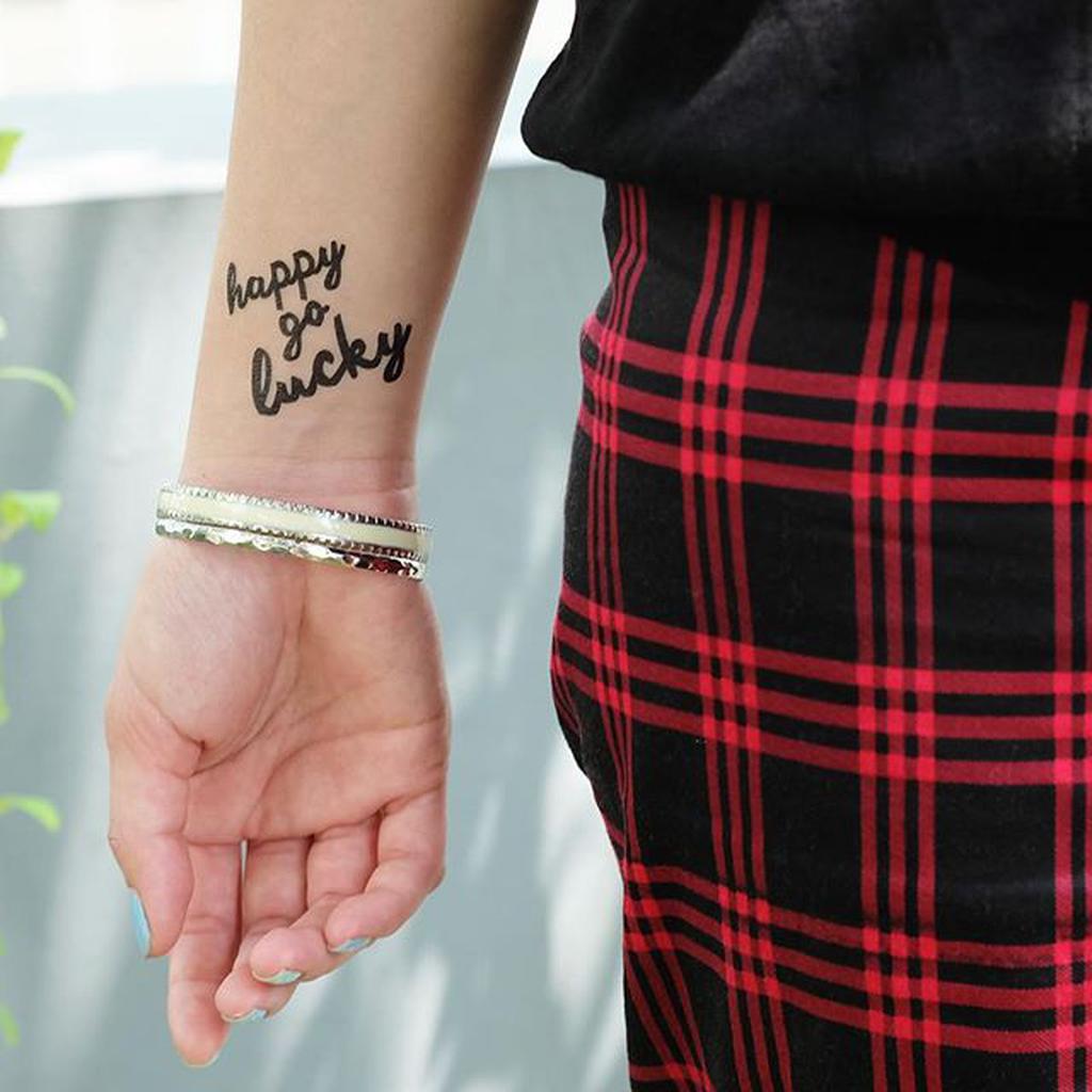 

POTATOO HAPPY GO LUCKY Temporary Tatto Sticker