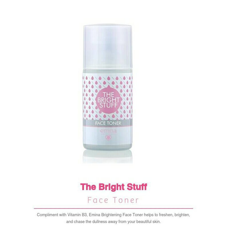 Emina Bright Stuff Face Toner 50ml | 100ml