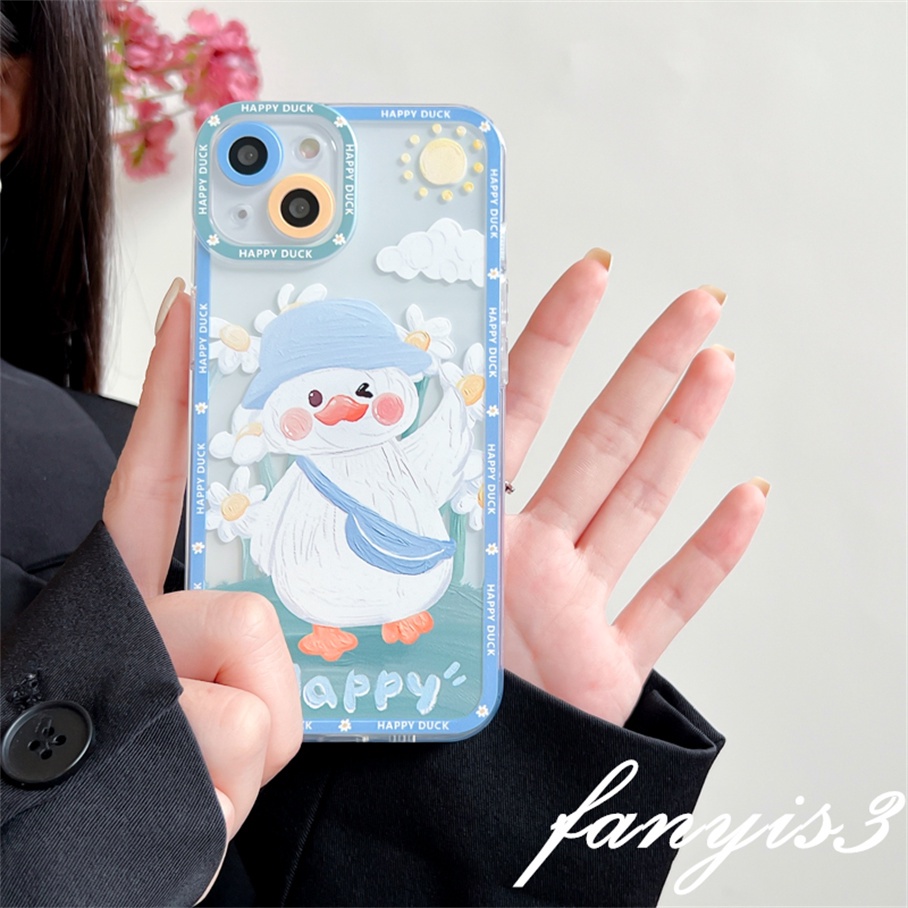 Samsung A14 A34 A54 M14 A04 A04s A13 A52s A03 A23 A33 A53 A73 A03s M23 A52 A02 A12 A22 A72 A32 A51 A71 A50 A50s A30s A30 A20 A21s A31 A11 Soft Case Pelindung Desain Kartun Bebek Untuk