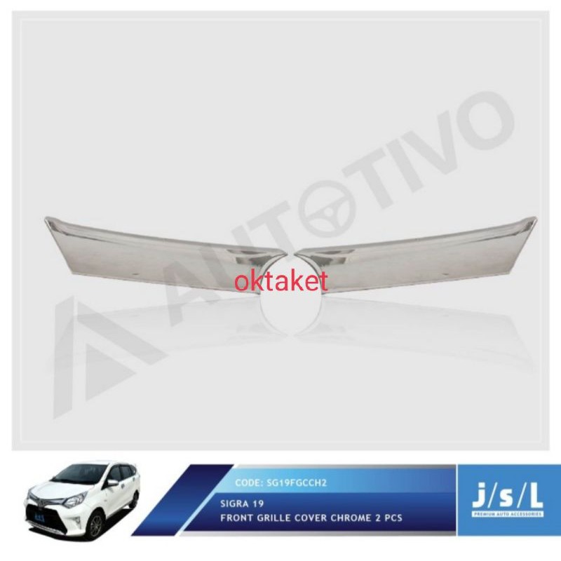 front grill depan Sigra 2019 chrome jsl