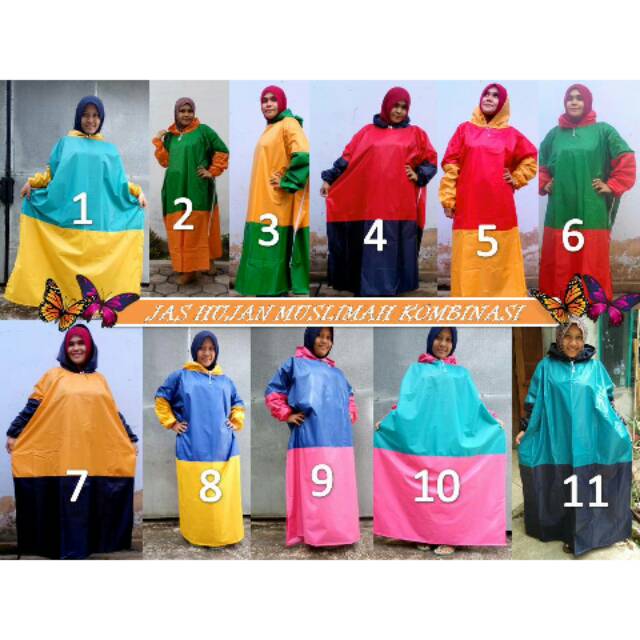 mantol /jas hujan / jas hujan gamis