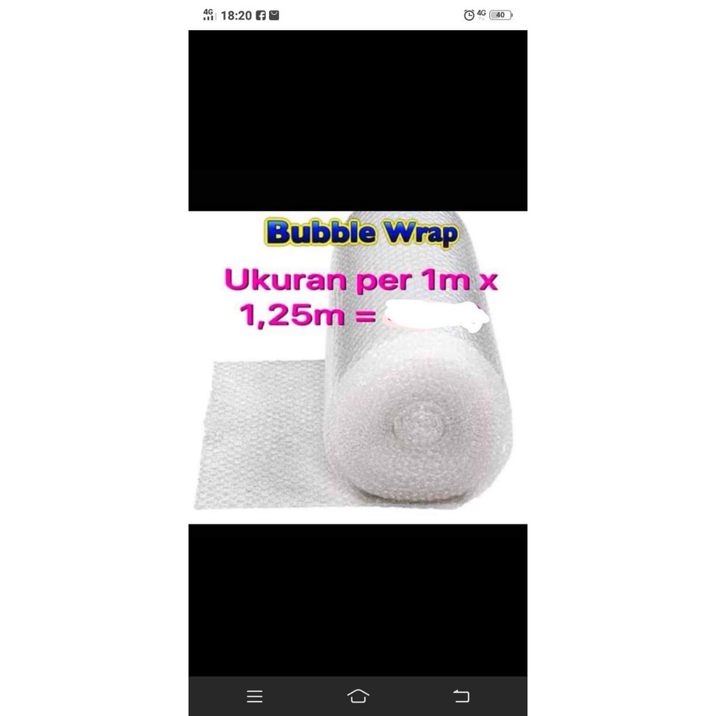 

Bubble Warp Extra / Extra Bubble Warp Untuk Packing Lebih Aman