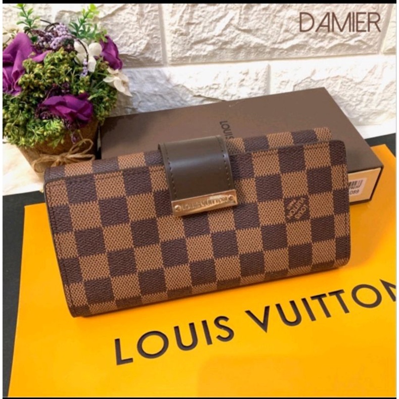 Dompet Lipat Panjang Wanita 61089 +  Freebox