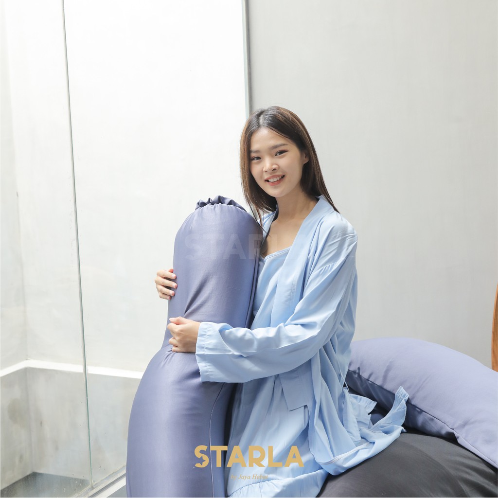 BAJU TIDUR SET 2IN1 Dress WANITA Plus KIMONO PREMIUM DEWASA CLIO STARLA