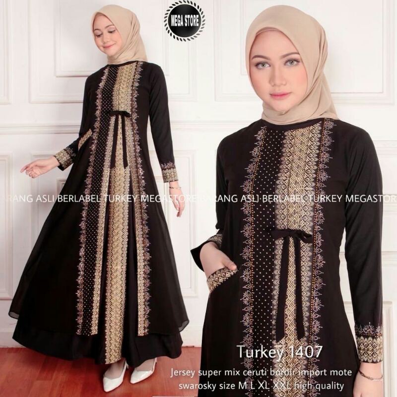 [megastore] abaya turkey 1407