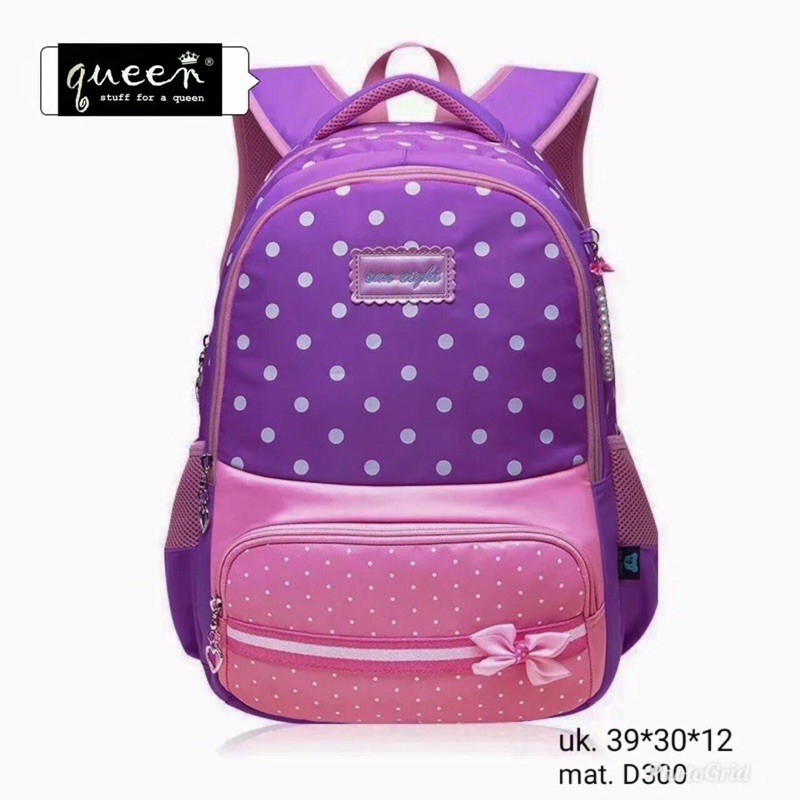 TAS RANSEL SEKOLAH ANAK POLKA PITA / TAS RANSEL SEKOLAH PEREMPUAN LAKI-LAKI