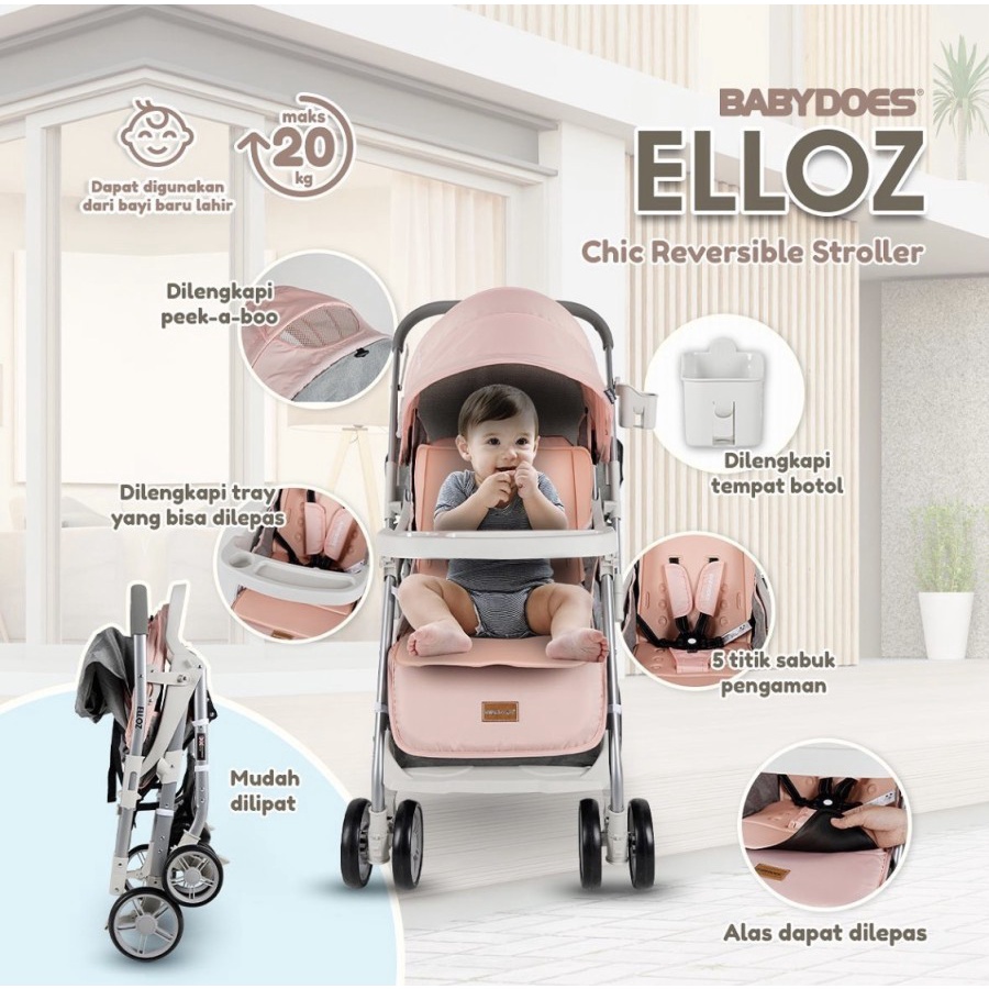 Stroller Babydoes Elloz / Stroller Babydoes Elloz+ / Kereta Bayi