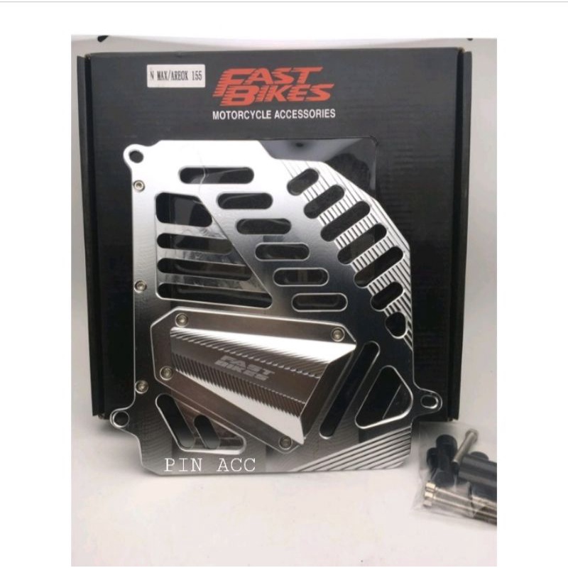 COVER TUTUP  RADIATOR FULL CNC FASTBIKES YAMAHA NMAX  - AEROX 155 - LEXI BAHAN FULL CENSI TEBAL