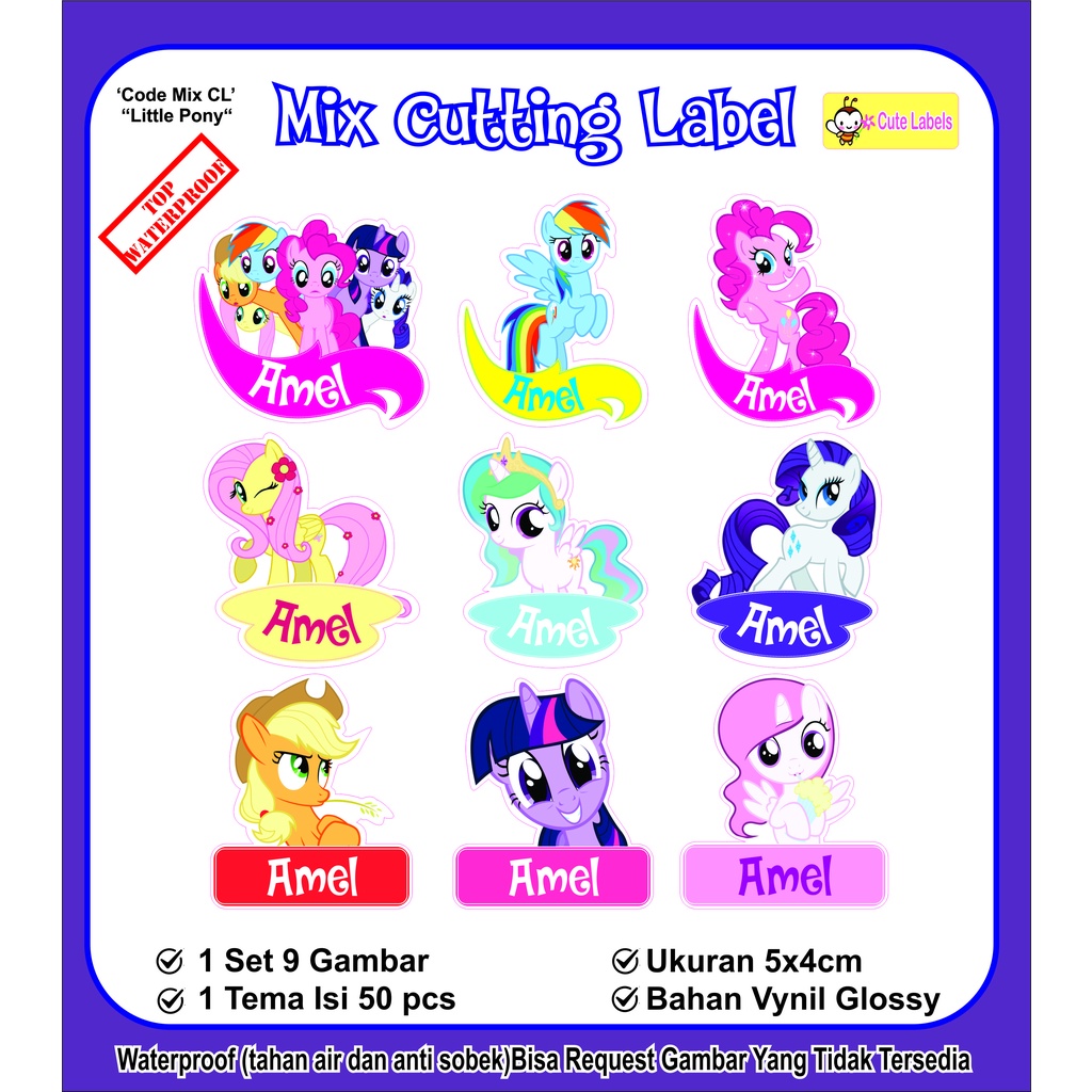

Mix Cutting Label LITTLE PONY