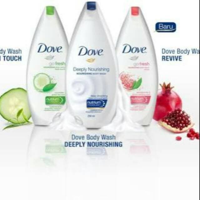 Dove Body Wash Botol Sabun Mandi Cair 400ml produk 3 varian botol