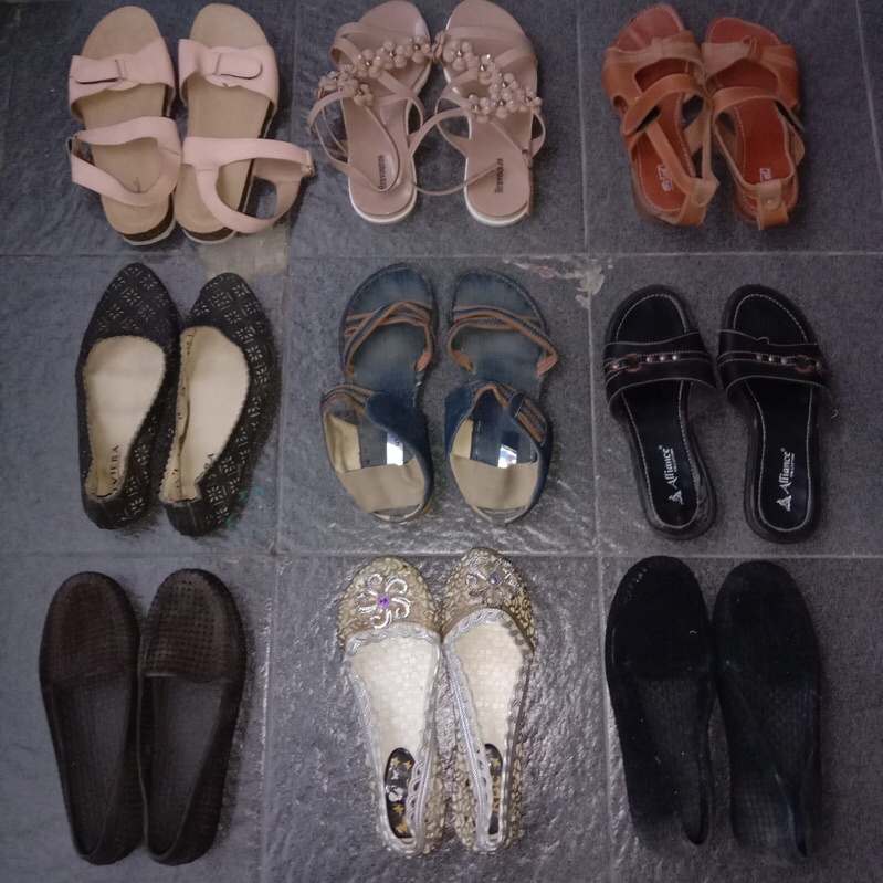 Preloved|Sendal Wanita|Sepatu sendal wanita|Wedges