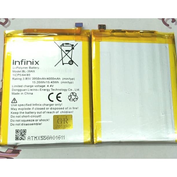 Battery Batre Baterai Infinix Hot 4 Max - Hot 4 Lite X557 BL-39AX BL39AX BL 39AX