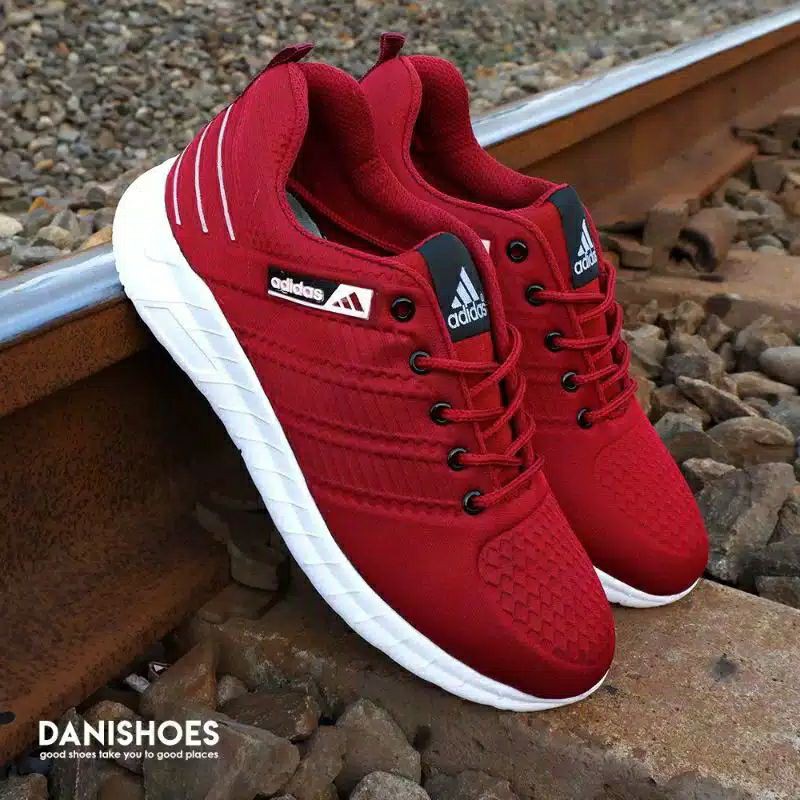 SEPATU KETS SNEAKERS ADDS LINE EMBOS