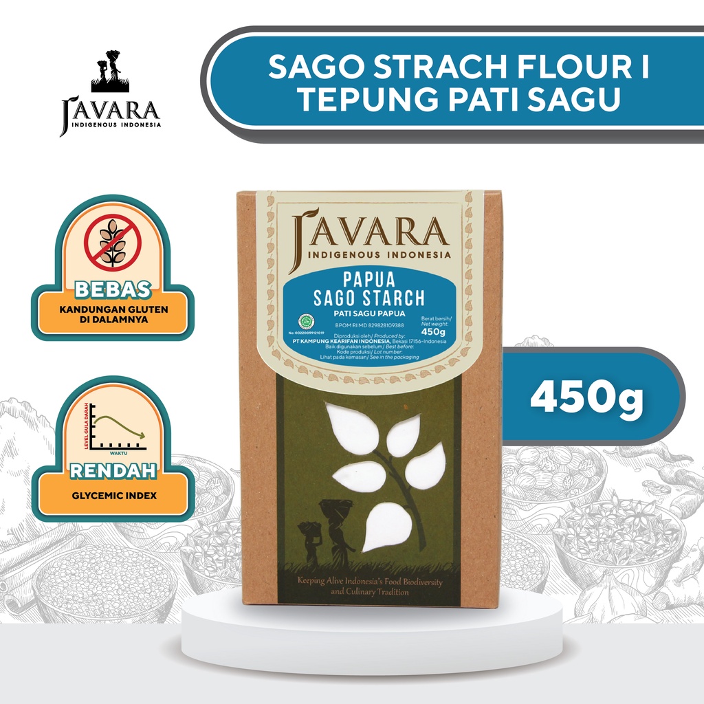 

Javara - Sagu Pati Papua | Javara Papua Sago Starch 450g