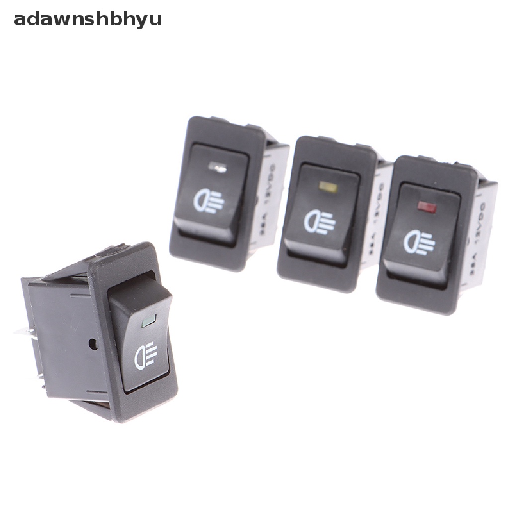 Adawnshbhyu 2posisi 4pin LED 12V 35A Saklar Lampu Kabut Refitting Mobil