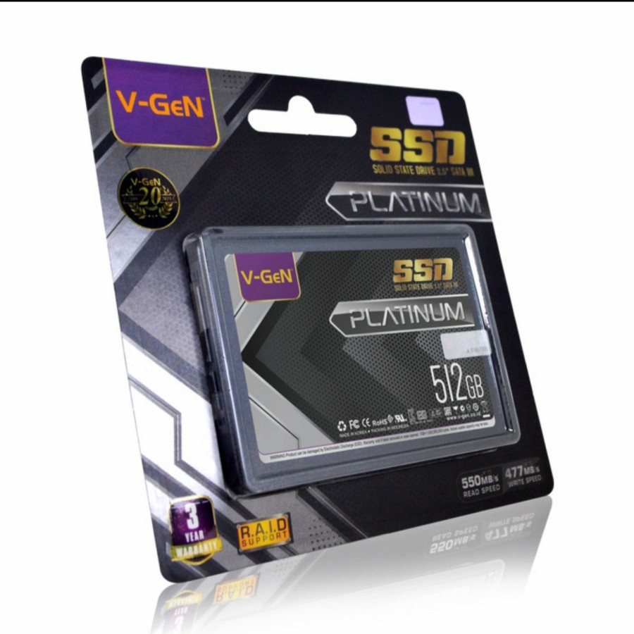 PAKET HEMAT SSD 512GB V-GeN + HDD Caddy 9.5 mm / 12,7 mm DVD To HDD Vgen 480GB