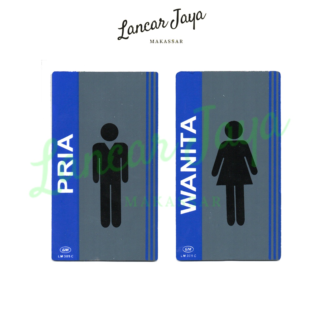 

Papan Sign Board Label Acrylic Toilet Pria / Wanita Medium LM 305 C