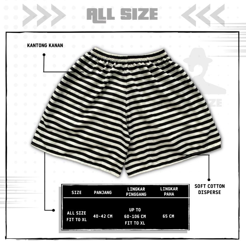 [ 45 MOTIF ] celana pendek boxer/kolor santai pria/wanita remaja/dewasa motif kotak/keramik hitam putih biru-M-41