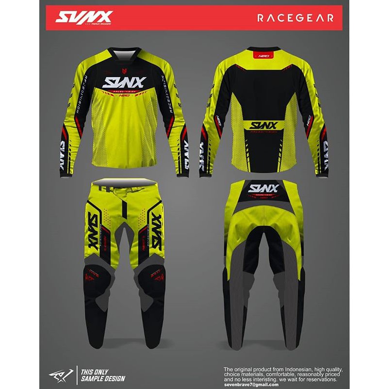 Jersey Set SVNX Original MX Gear Custom Design