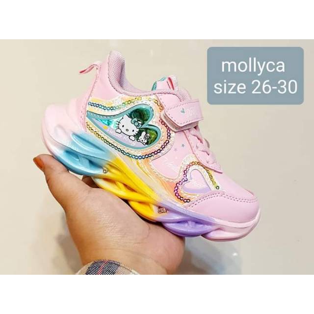Sepatu anak nyala mollyca hello Kitty