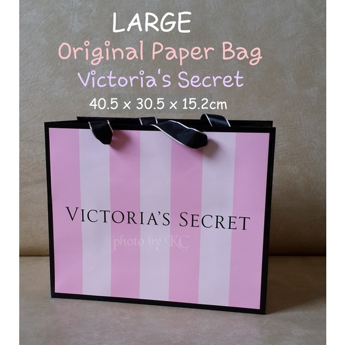 

✨ BISA COD ✨ versi2 LARGE Paper Bag Victoria's Secret Original Tas Karton victoria