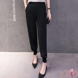 Celana Panjang Wanita Model Mid Waist dengan Tali Serut Celana Panjang Wanita Model Mid Waist dengan Tali Serut